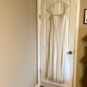 Adrianna Papell Off White Evening Gown